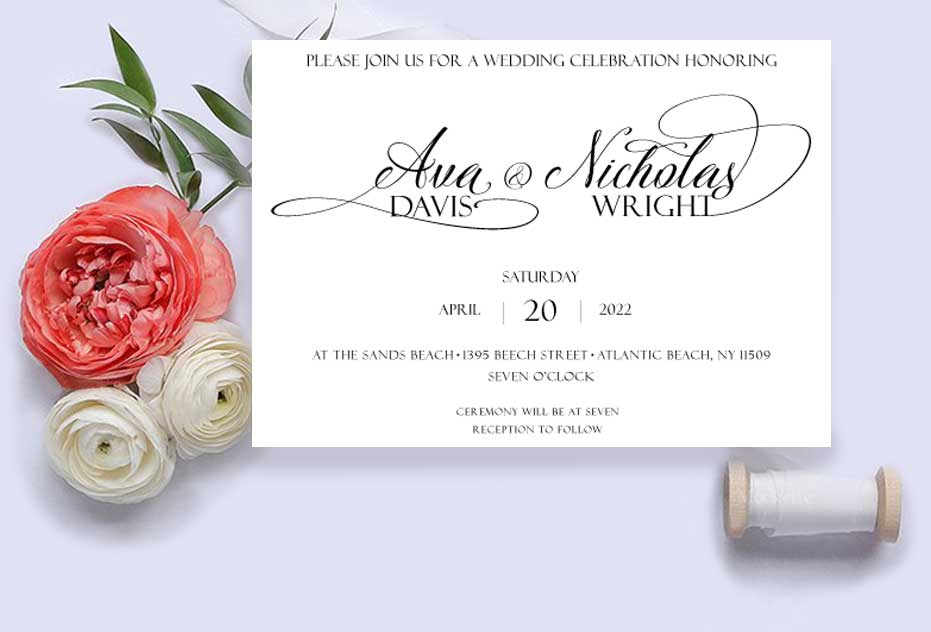 Affection Wedding Invitation