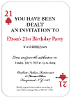 Ace Cards Party Invitation