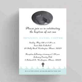 Litter Prayer Baptism Christening Invitation