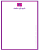 Purple/Pink Doted Monagram Panel Style Card