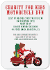 Ms.Santa on Motorcycle Christmas Invitation