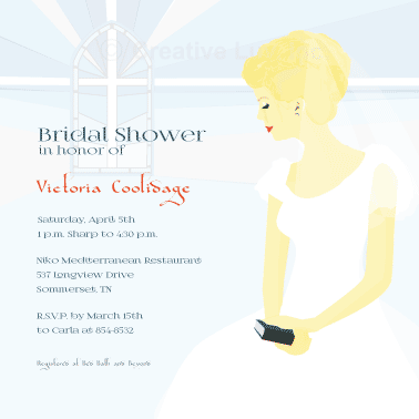 Bride's Prayer Bridal Shower Invitation
