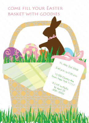 Easter_Ornaments Invitation, aster_Ornaments Invitation, Eggs, Easter Egg, decorated eggs, easter egg ornaments, bunny invitation, easteer bunny