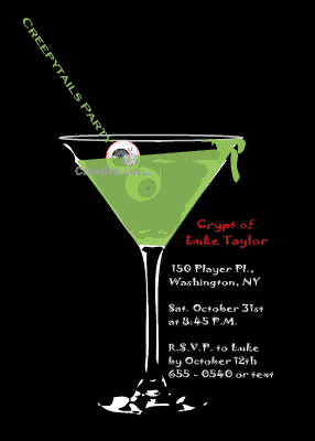 Eyeball Martini Invitation