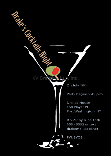 Martini Flat Invitation