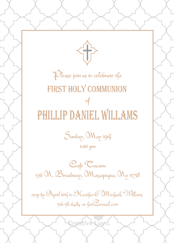 Pattern Communion Invitation