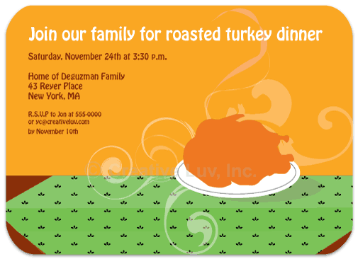 Roasted Turkey Invitation