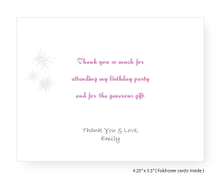 Thank You Card: Insides