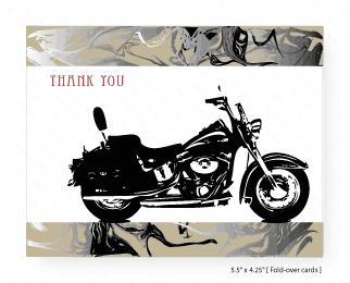 Motorcycle Thank You Card