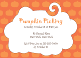 Pumpkin Accent Invitation